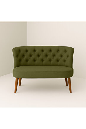 İkili Koltuk Haki Yeşil - Çay Seti Koltuk