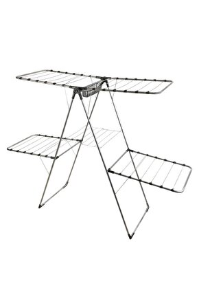 Çamaşır Kurutmalık Çift Katlı Askılık 2 Katlı Extra Dayanıklı Çamaşır Kurutma