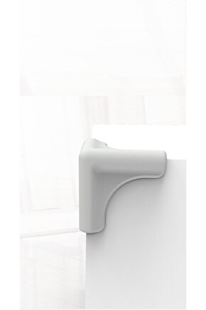 4lü 3 Açılı Silikon Gri Köşe Koruyucu