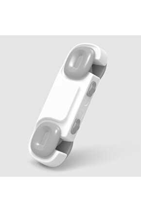 Beyaz Çift Yönlü Çift Kapaklı Dolap Kilidi