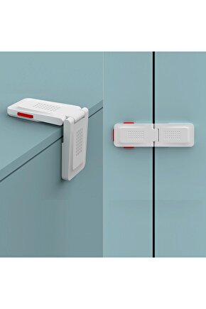 Play Safe Diamond Extra Dayanaklı Sağ Açılı Dolap Kilidi Beyaz