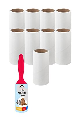 Tüy Toplayıcı Rulo 9 Adet Yedek Rulo Kedi Tüy Toplayıcı Köpek Tüy Toplayıcı Tüy Toplama Rulosu