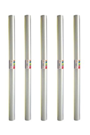 Şeffaf Rulo Defter Kabı Beyaz 40 Cm X 1.5 Mt 5li