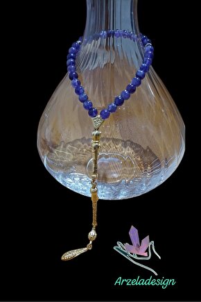 Doğal Taş AMETİST ERKEK TESBİH 33 LÜ 7mm taş