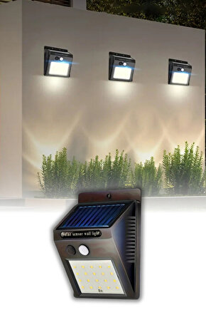 2 ADET Güneş Enerjili Bahçe Lambası Led Paket Bahçe Aplik Bahçe Lambası Bahçe Aydınlatma.