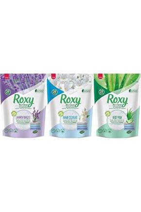 Roxy Bio Clean Matik Sabun Tozu 800gr Karma 3 Lü Set (LAVANTABAHARALOE VERA) (78 YIKAMA)