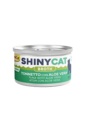 Shinycat Broth Sos İçinde Aloe Veralı ve Ton Balıklı Yetişkin Konserve Kedi Maması 70 Gr