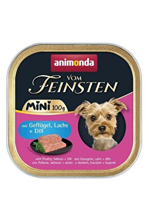 Kümes Hayvanlı ve Somonlu Yetişkin Mini Irk Köpek Konservesi 100GR