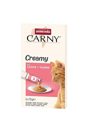 Animonda Snack Carny Somonlu & Taurinli Kedi Kreması 6x15 Gr