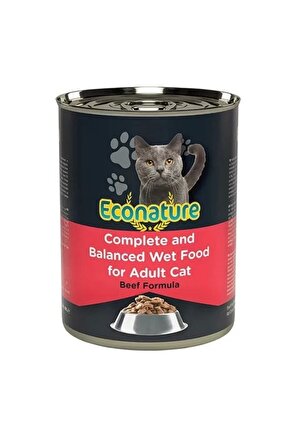 Sığır Etli Yetişkin Konserve Kedi Maması 400 Gr