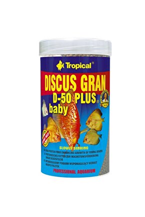 Discus Gran D-50 Plus Baby Yavru Discus Balıkları için Renklendirici Granül Balık Yemi 250
