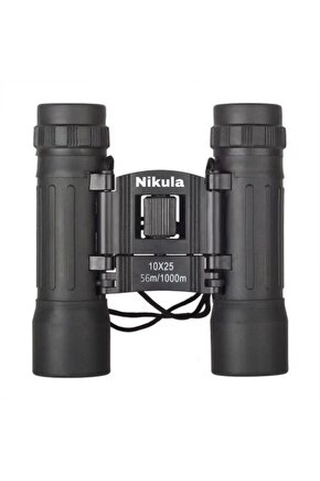 10x25 Av Dürbünü 56m1000m Kauçuk Kaplama Siyah