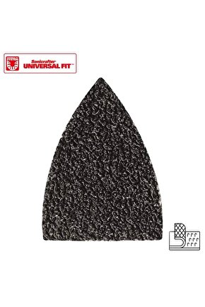 WA2121 Çok Amaçlı Raspalama Makinası İçin 34x34mm 20Adet 80Kum Cırtlı Universal Parmak Zımpara