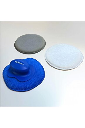 MC3510 3 Parça 130mm Velkro Cırtlı Mikrofiber Oto Yıkama, Parlatma ve Cila Süngeri