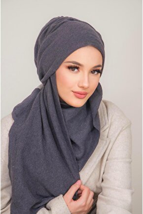 Füme Triko Kelebek Bone Şal