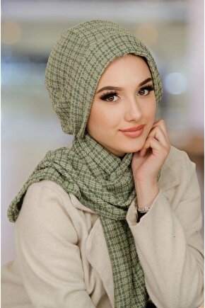 Kuşkonmaz Yeşil Tesettür Bere