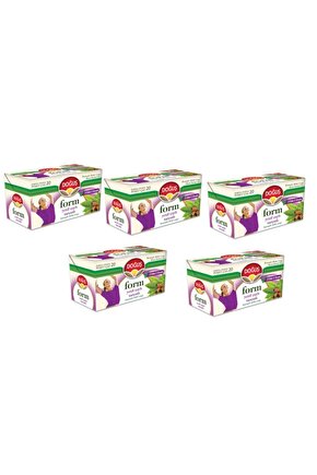 Yeşil Çaylı Tarçınlı Karışık Bitki Çayı 5 Adet 20 Li Paket