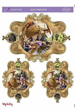 Lineart Altın Sarısı Sulu Transfer LNT185 25x35cm