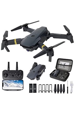 ÇİFT BATARYALI ÇİFT KAMERALI DRONE UZAKTAN KUMANDALI APP DESTEKLİ PERVANE KORUMALIKLI QUADCOPTER