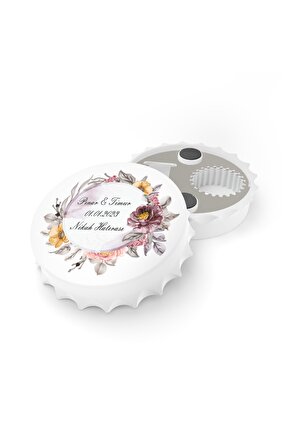 50 Adet Kapak Açacak Magnet Buzdolabı Süsü, Söz, Nişan, Kına, Nikah, Düğün Hatırası Promosyon 18