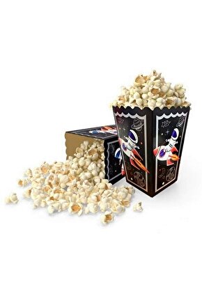 Uzay Karton Mısır Kutusu 8li (popcorn)
