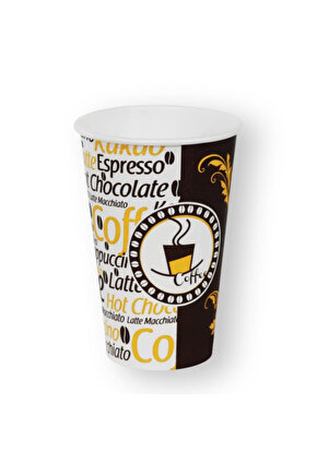 12 Oz Siyah Kapaklı Karton Bardak Latte Kahve Kağıt Bardak 300 ml - 100lü