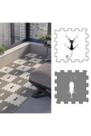 Yıkanabilir Cam Balkon Halısı Thb1 | Yapboz Halı | Puzzle Halı