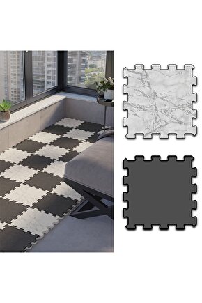 Yıkanabilir Büyük Balkon Halısı Thb31 | Yapboz Halı | Puzzle Halı