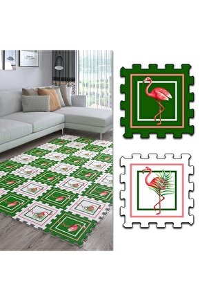 Leylek Modelleri Dekoratif Salon Halısı Ths10 | Yapboz Halı | Puzzle Halı