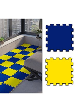 Renkli Cam Balkon Büyük Küçük Balkon Halısı Thb38 | Yapboz Halı | Puzzle Halı