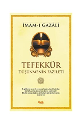 Tefekkür Düşünmenin Fazileti   İmam ı Gazali