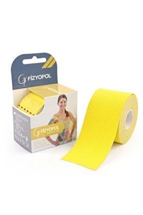 Tape Band 5 Metre X 5 Cm Sarı Renk Kinesio Sporcu BandıNew Product Kinezyo