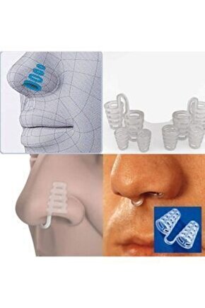 Horlama ÖnleyiciBurun Aparatı 8 Li Set 1 Adet Özel Saklama Kabı