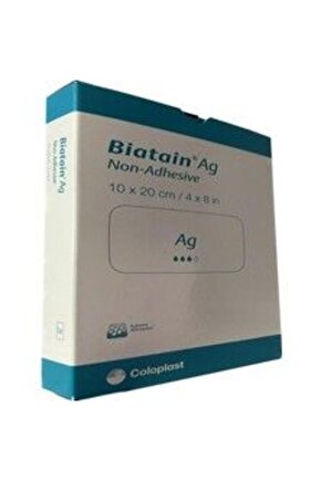 Coloplast Biatain Ag+ (Gümüş) Yapışkansız Köpük Örtüsü 10X20CM 5ADET