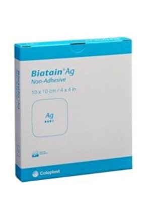 Coloplast Biatain Ag Yapışkansız Köpük yaara Örtüsü 10cmx10cm, 4,4mm 396220 (5