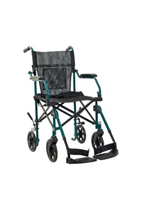 G505 Alüminyum Tekerlekli Transfer Sandalyesi Hasta Transfer Sandalyesi Minder Hediyeli