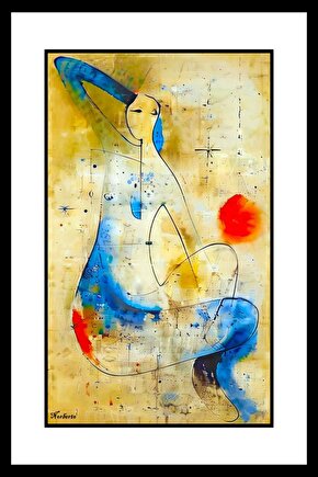 El Çizimi Kadın Digital Art ( ÇERÇEVESİZ - ÇERÇEVE YOKTUR ) ( ULTRA HD ) FOLYO AFİŞ - POSTER