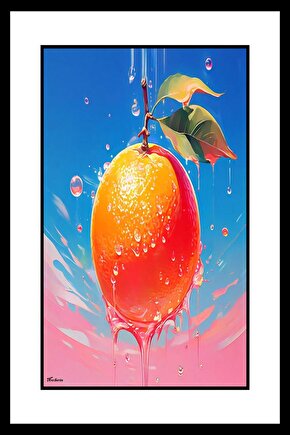 Daldaki Limon Digital Art ( ÇERÇEVESİZ - ÇERÇEVE YOKTUR ) ( ULTRA HD ) FOLYO AFİŞ - POSTER