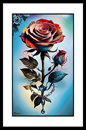 Gül Fidesi Digital Art ( ÇERÇEVESİZ - ÇERÇEVE YOKTUR ) ( ULTRA HD ) FOLYO AFİŞ - POSTER