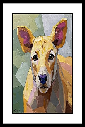 Soyut Sokak Köpeği Digital Art ( ÇERÇEVESİZ - ÇERÇEVE YOKTUR ) ( ULTRA HD ) FOLYO AFİŞ - POSTER