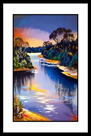 Gece Manzarası Digital Art ( ÇERÇEVESİZ - ÇERÇEVE YOKTUR ) ( ULTRA HD ) FOLYO AFİŞ - POSTER