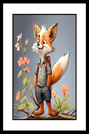 Baba Tilki Digital Art ( ÇERÇEVESİZ - ÇERÇEVE YOKTUR ) ( ULTRA HD ) FOLYO AFİŞ - POSTER