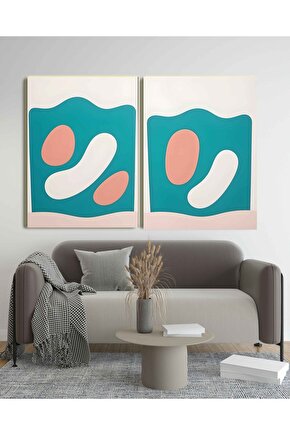 Matisse - Sanat - Soyut - Doğa - Ev - Yaşam ( 2 Li Çerçevesiz ) Poster - Afiş - Tablo NNHT220