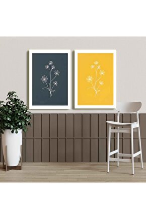 Matisse - Sanat - Soyut - Doğa - Ev - Yaşam ( 2 Li Çerçevesiz ) Poster - Afiş - Tablo NNHT530