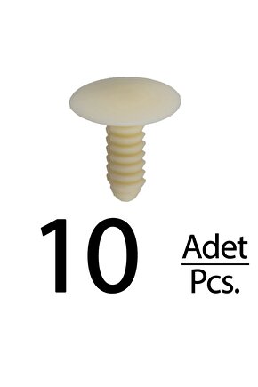 Fiat Ducato için Döşeme Klipsi-Krem - 10 Adet