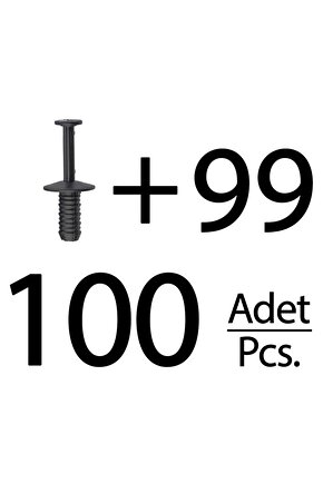 Opel, BMW, Mercedes için Tampon Klipsi- 100lü