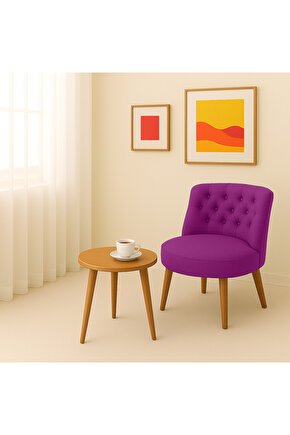 Tekli Berjer Koltuk Fuşya - Çay Seti Koltuk Takımı