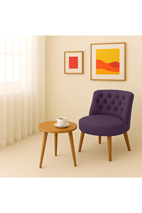 Tekli Berjer Koltuk Mor - Çay Seti Koltuk Takımı