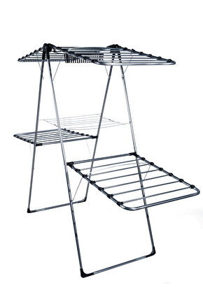 Çift 2 Katlı Çamaşır Kurutmalık Borulu Askılık 2 Katlı Çamaşır Kurutma Askısı Borulu