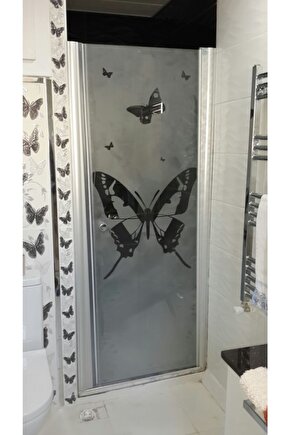 70 H:180 Parlak Tek Açılır Menteşeli Duşakabin